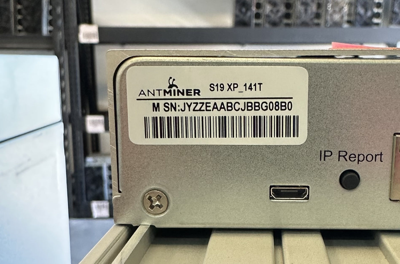 $.075 Hosting - Split Shares Beta - NEW Bitmain Antminer S19 XP 141 TH/s - Serial # JYZZEAABCJBBG08B0